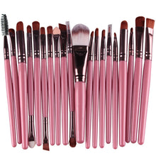 Load image into Gallery viewer, 20pcs/set Wooden Handle Makeup Brush Set Beauty Tool Brushes, Coffee, Gold+Black, Black+White, Full Black, Black+Coffee, Brown+White, Gold+Pink, Brown+Green, Brown+Pink, Brown+Black, Gold+White, Gold+Green, Black+Green, Black+Pink, Brown+Purple        ...