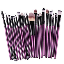 Load image into Gallery viewer, 20pcs/set Wooden Handle Makeup Brush Set Beauty Tool Brushes, Coffee, Gold+Black, Black+White, Full Black, Black+Coffee, Brown+White, Gold+Pink, Brown+Green, Brown+Pink, Brown+Black, Gold+White, Gold+Green, Black+Green, Black+Pink, Brown+Purple        ...