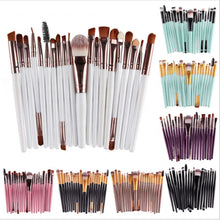 Load image into Gallery viewer, 20pcs/set Wooden Handle Makeup Brush Set Beauty Tool Brushes, Coffee, Gold+Black, Black+White, Full Black, Black+Coffee, Brown+White, Gold+Pink, Brown+Green, Brown+Pink, Brown+Black, Gold+White, Gold+Green, Black+Green, Black+Pink, Brown+Purple        ...