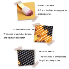 Load image into Gallery viewer, 20pcs/set Wooden Handle Makeup Brush Set Beauty Tool Brushes, Coffee, Gold+Black, Black+White, Full Black, Black+Coffee, Brown+White, Gold+Pink, Brown+Green, Brown+Pink, Brown+Black, Gold+White, Gold+Green, Black+Green, Black+Pink, Brown+Purple        ...