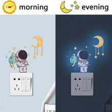Load image into Gallery viewer, Luminous Astronaut Stars Moon Switch Stickers Children Room Luminous Decorative Wall Stickers