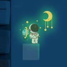 Load image into Gallery viewer, Luminous Astronaut Stars Moon Switch Stickers Children Room Luminous Decorative Wall Stickers