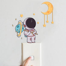 Load image into Gallery viewer, Luminous Astronaut Stars Moon Switch Stickers Children Room Luminous Decorative Wall Stickers