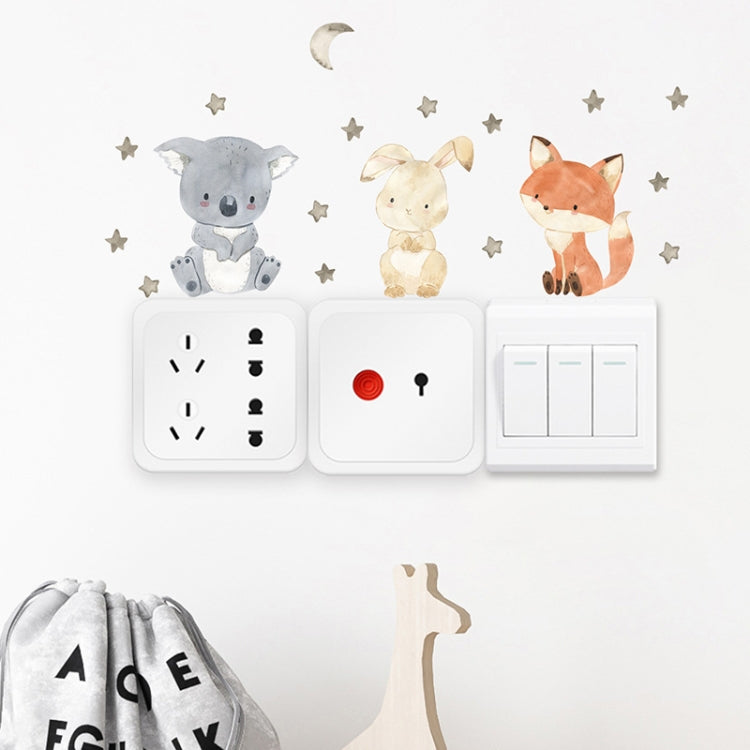 Cartoon Animal Switch Sticker Children Room Decoration