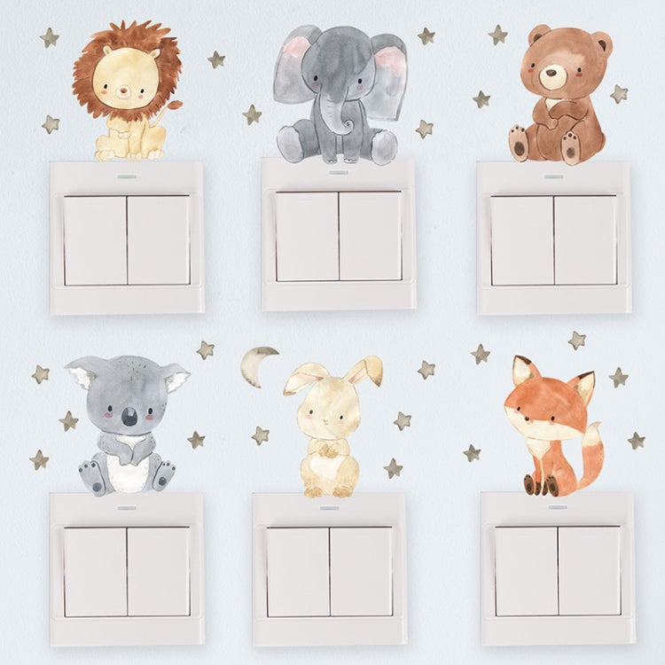 Cartoon Animal Switch Sticker Children Room Decoration