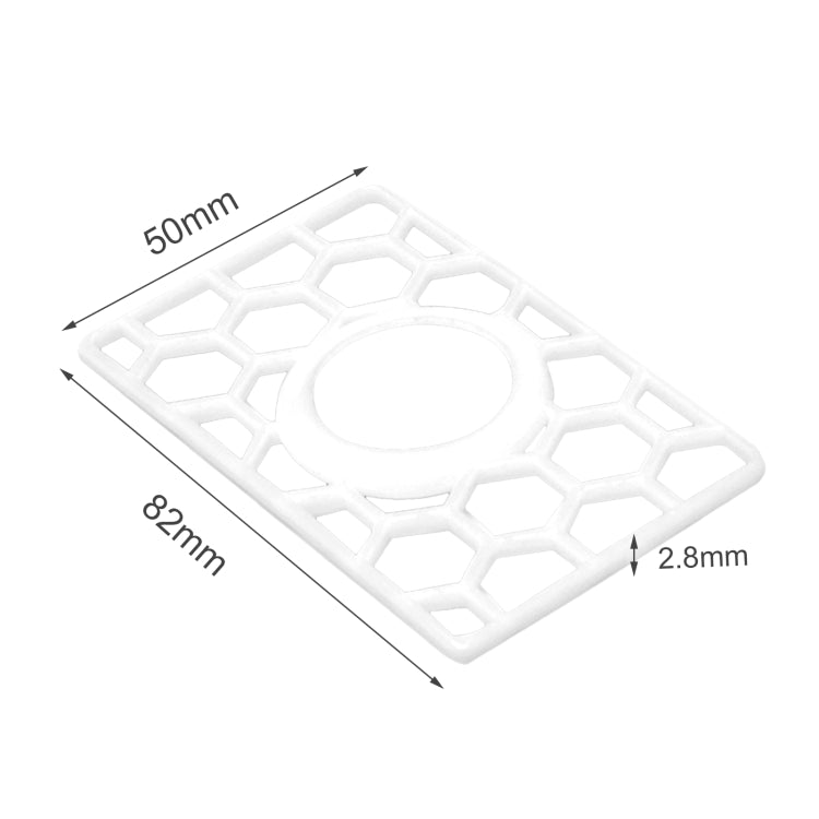 For AirTag 2nd Gen / AirTag 1st Gen Location Tracker Card Shape Honeycomb Protective Cover, Honeycomb White, Honeycomb Black
