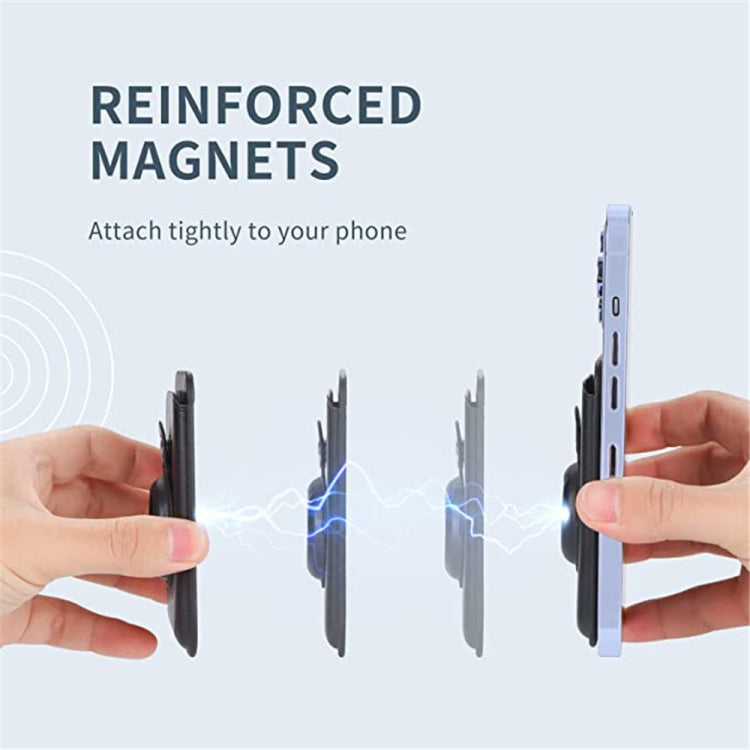 For AirTag 2nd Gen / AirTag 1st Gen Positioner Fiber Card Clip Anti-Theft Card Tracker Protection Cover, Magnetic