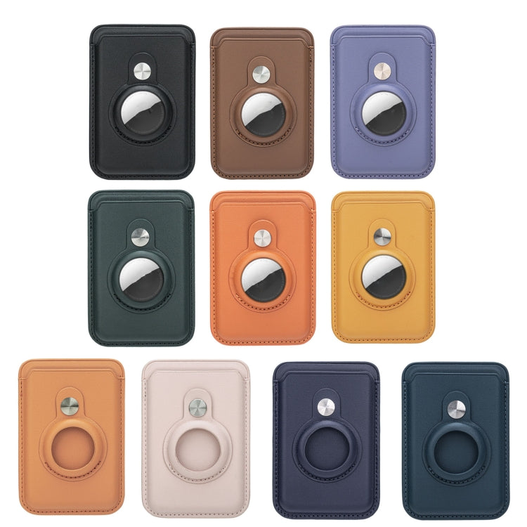For AirTag 2nd Gen / AirTag 1st Gen Positioner Fiber Card Clip Anti-Theft Card Tracker Protection Cover, Magnetic