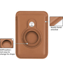 Load image into Gallery viewer, For AirTag 2nd Gen / AirTag 1st Gen Positioner Fiber Card Clip Anti-Theft Card Tracker Protection Cover, Magnetic