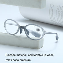 Load image into Gallery viewer, Portable Magnifying Glass Presbyopic Glasses Silicone Anti-Blue Light Reading Glasses, Degree: