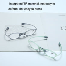 Load image into Gallery viewer, Portable Magnifying Glass Presbyopic Glasses Silicone Anti-Blue Light Reading Glasses, Degree: