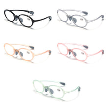 Load image into Gallery viewer, Portable Magnifying Glass Presbyopic Glasses Silicone Anti-Blue Light Reading Glasses, Degree: