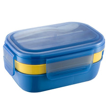 Load image into Gallery viewer, 1900ML Large Capacity Microwave Children Sealed Compartment Lunch Box, Light Blue, Pink, Light Green, Blue, Green