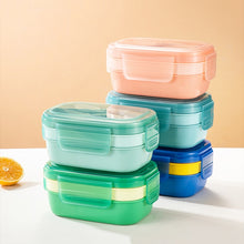 Load image into Gallery viewer, 1900ML Large Capacity Microwave Children Sealed Compartment Lunch Box, Light Blue, Pink, Light Green, Blue, Green