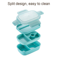 Load image into Gallery viewer, 1900ML Large Capacity Microwave Children Sealed Compartment Lunch Box, Light Blue, Pink, Light Green, Blue, Green