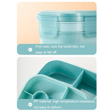 Load image into Gallery viewer, 1900ML Large Capacity Microwave Children Sealed Compartment Lunch Box, Light Blue, Pink, Light Green, Blue, Green