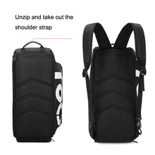Load image into Gallery viewer, Wet and Dry Separation Fitness Backpack Swimming Taekwondo Waterproof Travel Bag, Red, Black Bottom White Word, Black Bottom Yellow Word, Simple Black Bottom Blue Word, Blue