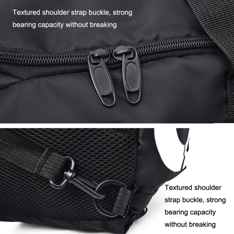 Wet and Dry Separation Fitness Backpack Swimming Taekwondo Waterproof Travel Bag, Red, Black Bottom White Word, Black Bottom Yellow Word, Simple Black Bottom Blue Word, Blue