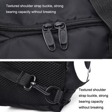 Load image into Gallery viewer, Wet and Dry Separation Fitness Backpack Swimming Taekwondo Waterproof Travel Bag, Red, Black Bottom White Word, Black Bottom Yellow Word, Simple Black Bottom Blue Word, Blue