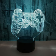 Load image into Gallery viewer, 3D Game Handle Three-dimensional Colorful LED Lights, Touch Black Base, Touch Crack Base, Touch Black Base+Remote Control, Touch Crack Base+Remote Control