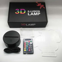 Load image into Gallery viewer, 3D Game Handle Three-dimensional Colorful LED Lights, Touch Black Base, Touch Crack Base, Touch Black Base+Remote Control, Touch Crack Base+Remote Control