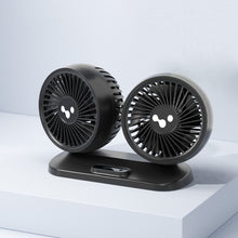 Load image into Gallery viewer, 12v/24v Car Fan USB Interface Powerful Double Head Electric Fan