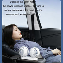Load image into Gallery viewer, 12v/24v Car Fan USB Interface Powerful Double Head Electric Fan