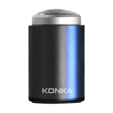 Load image into Gallery viewer, KONKA Mini Portable Razor Outdoor Waterproof Men Razor, Black, Black+1 Knife Head, Black+3 Knife Head