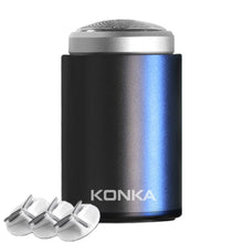 Load image into Gallery viewer, KONKA Mini Portable Razor Outdoor Waterproof Men Razor, Black, Black+1 Knife Head, Black+3 Knife Head