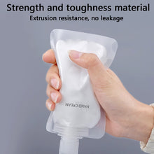 Load image into Gallery viewer, 20pcs Travel Refillable Empty Squeeze Pouch Lotion Shampoo Squeezable Bags, 30ml, 50ml, 100ml