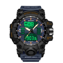 Load image into Gallery viewer, SANDA Green Light Alarm Clock Multifunctional Waterproof Shockproof Transparent Watch