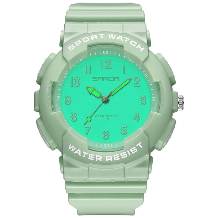 SANDA Small Fresh Digital All-match Waterproof Luminous Student Watch