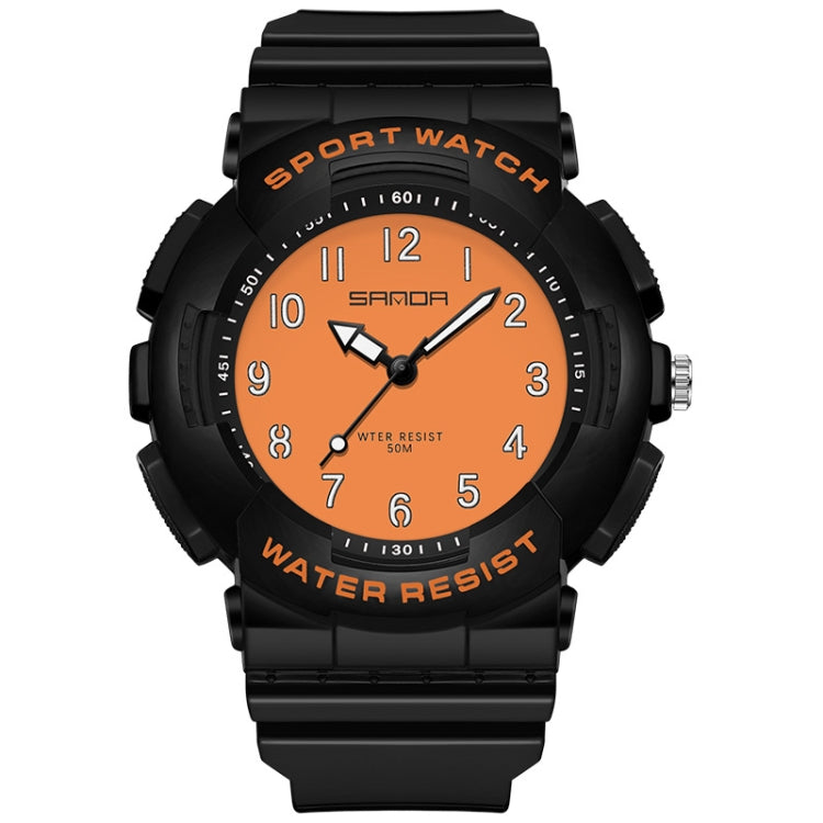 SANDA Small Fresh Digital All-match Waterproof Luminous Student Watch