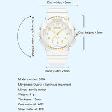 Load image into Gallery viewer, SANDA Small Fresh Digital All-match Waterproof Luminous Student Watch
