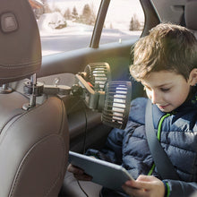 Load image into Gallery viewer, 5V 2A Car Rear Seat Back USB Interface Powerful Double-headed Fan, F4207
