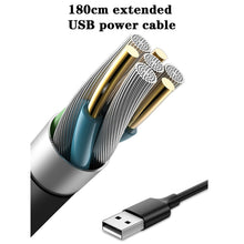Load image into Gallery viewer, 5V 2A Car Rear Seat Back USB Interface Powerful Double-headed Fan, F4207