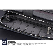 Load image into Gallery viewer, Baellerry Matte Leather Multi-card Slot Men Clutch Bag Zip Buckle Vintage Wallet