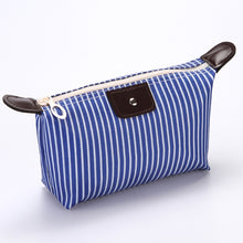 Load image into Gallery viewer, Striped Dumpling Cosmetic Bag Travel Folding Toiletry Bag