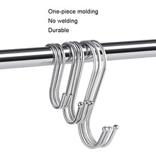 Load image into Gallery viewer, 10pcs Multifunctional Stainless Steel Hooks Metal S-Shaped Hook, Large, Medium, Small