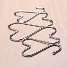 Load image into Gallery viewer, 10pcs Multifunctional Stainless Steel Hooks Metal S-Shaped Hook, Large, Medium, Small