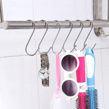 Load image into Gallery viewer, 10pcs Multifunctional Stainless Steel Hooks Metal S-Shaped Hook, Large, Medium, Small