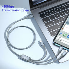 Load image into Gallery viewer, ROMOSS CB25 3 In 1 3.5A  8 Pin + Micro USB + Type C/USB-C Cable, 1m