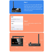 Load image into Gallery viewer, Bluetooth 5.3 Audio Amplifier Receiver Supports USB/MP3 Playback, C36