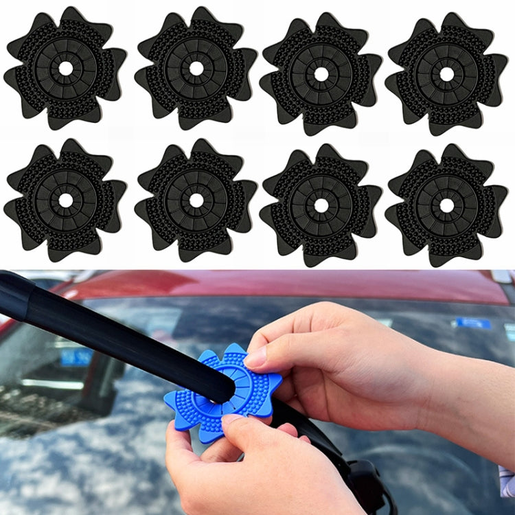 4sets Car Universal Wiper Hole Protective Cover PVC Dustproof Snowproof Wiper Pad