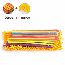 Load image into Gallery viewer, DIY Plastic 4D Straw Building Blocks Joint Funny Development Toys
