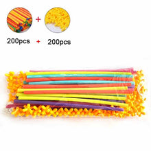 Load image into Gallery viewer, DIY Plastic 4D Straw Building Blocks Joint Funny Development Toys