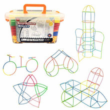 Load image into Gallery viewer, DIY Plastic 4D Straw Building Blocks Joint Funny Development Toys