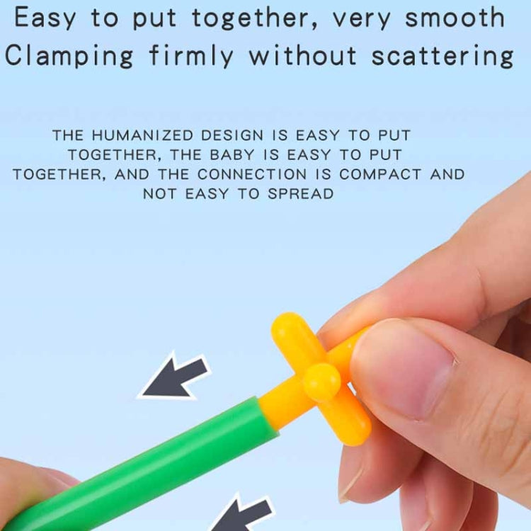 DIY Plastic 4D Straw Building Blocks Joint Funny Development Toys