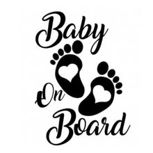 Load image into Gallery viewer, 10pcs Baby On Board Warning Car Sticker Reflective Scratch Body Sticker