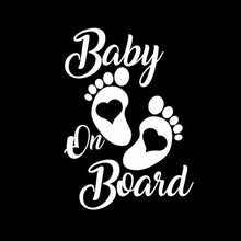 Load image into Gallery viewer, 10pcs Baby On Board Warning Car Sticker Reflective Scratch Body Sticker